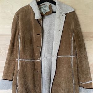 Vintage St. John's Bay Suede and Sherpa Rancher M